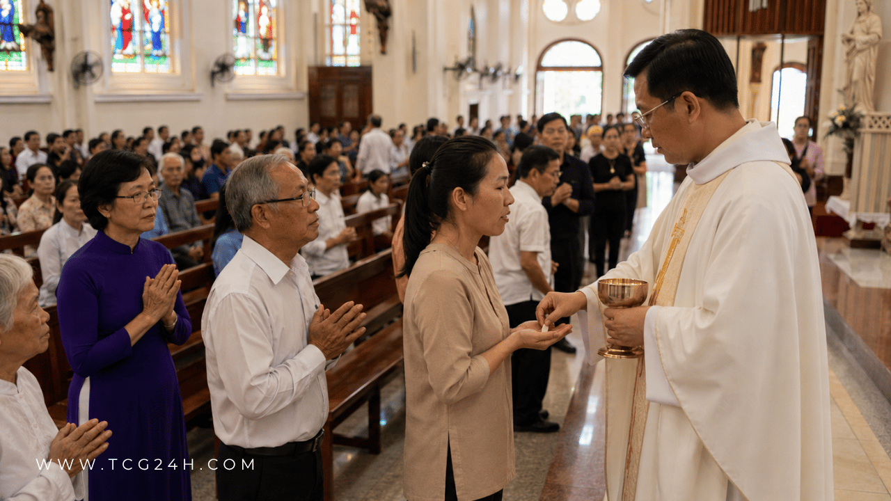 Lời hô đáp khi rước lễ