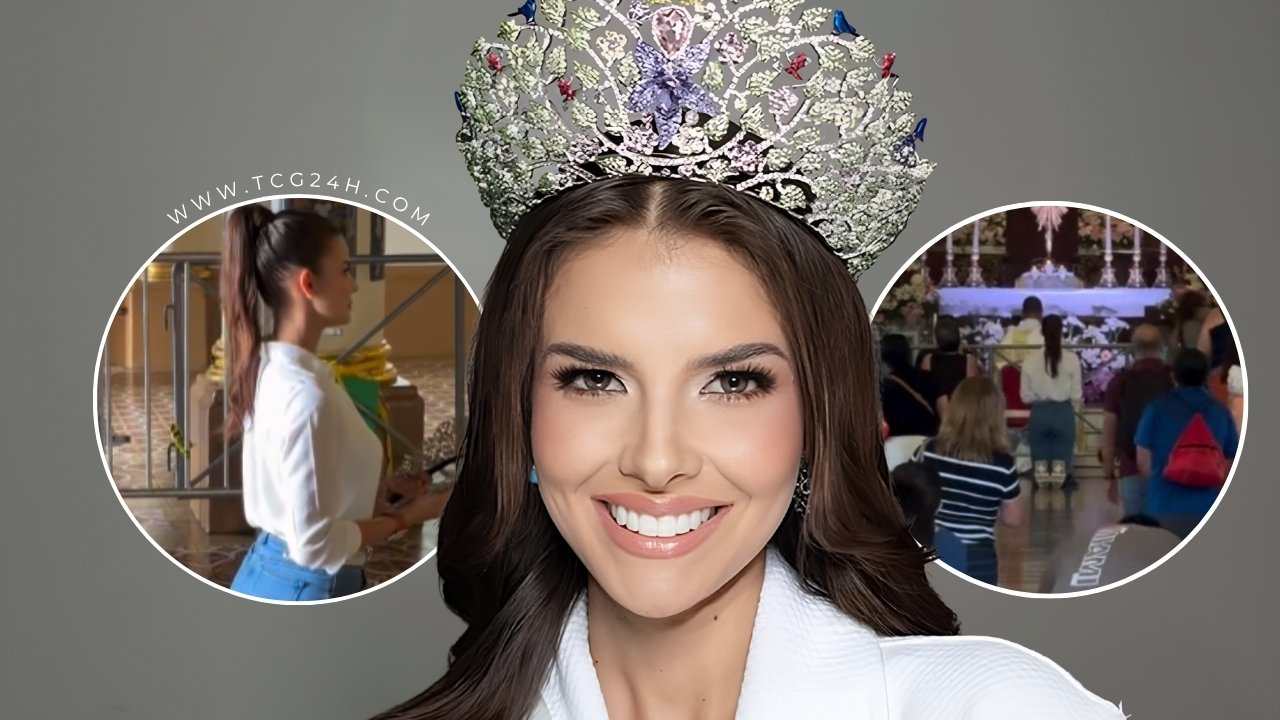 Hoa Hậu Hoàn Vũ Costa Rica dâng vương miện kính Đức Mẹ, tạ ơn Chúa sau chiến thắng